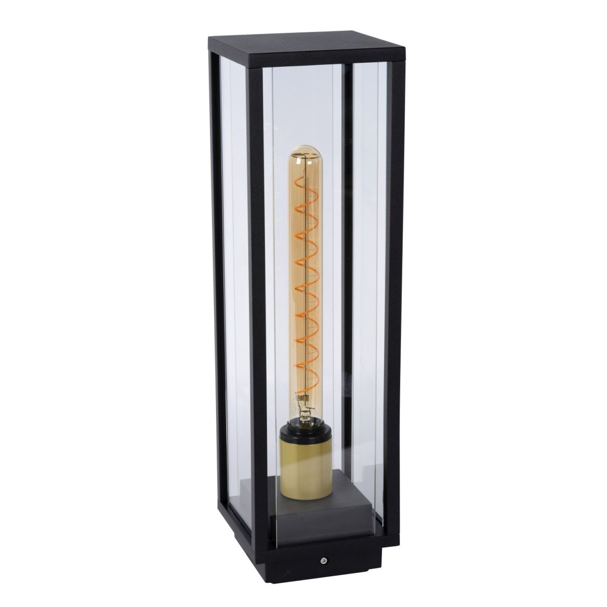 Lucide 27805/50/30 LAURENS - Słupek oświetleniowy - 1xE27 - IP54 - Czarny