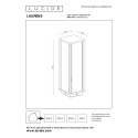 Lucide 27805/50/30 LAURENS - Słupek oświetleniowy - 1xE27 - IP54 - Czarny