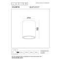 Lucide 27107/01/30 VOLANTIS - Reflektor sufitowy do wewnątrz i na zewnątrz - 10.8 cm - 1xE27 - IP54 - Czarny