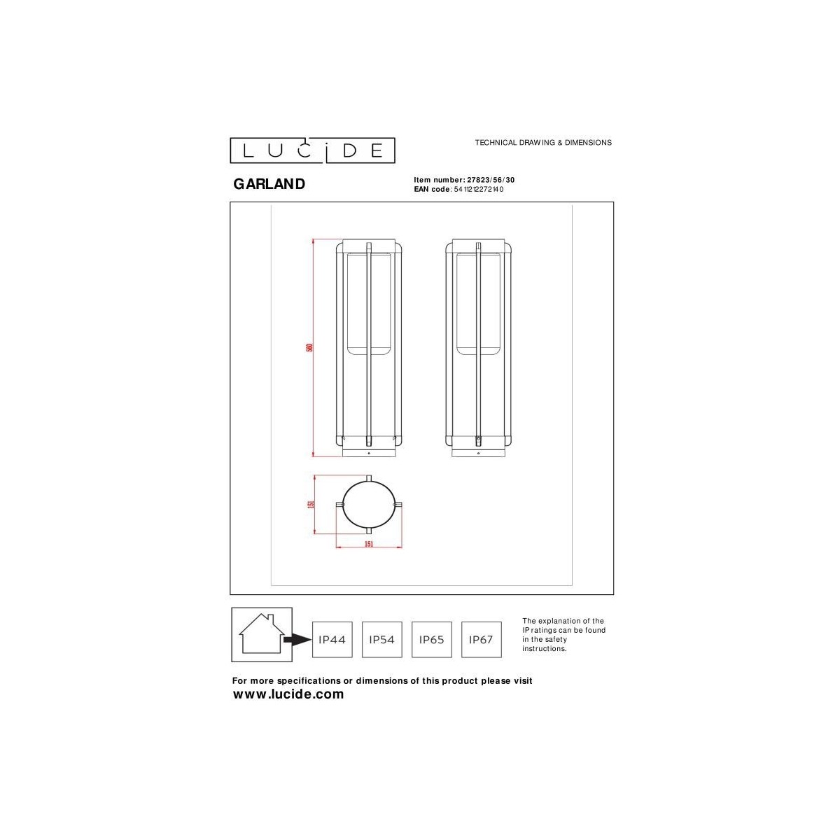 Lucide GARLAND 27823/56/30