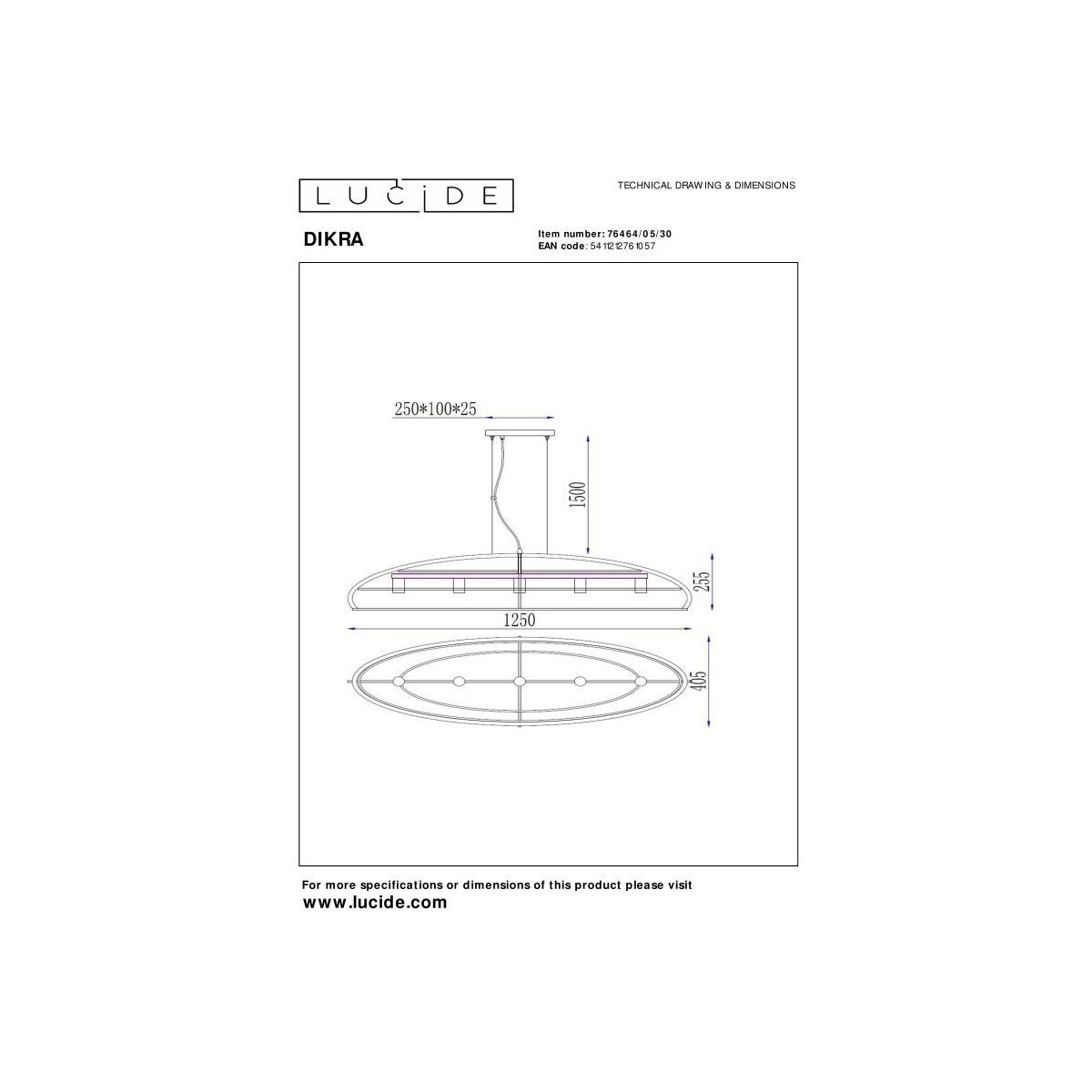 Lucide DIKRA 76464/05/30
