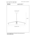 Lucide 10413/70/72 YUNKAI - Lampa wisząca - 70 cm - 1xE27 - Naturalna