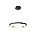 Lucide 46403/48/30 VIDAL - Lampa wisząca - 58 cm - Ściemniacz LED - 1x48W 2700K - Czarny