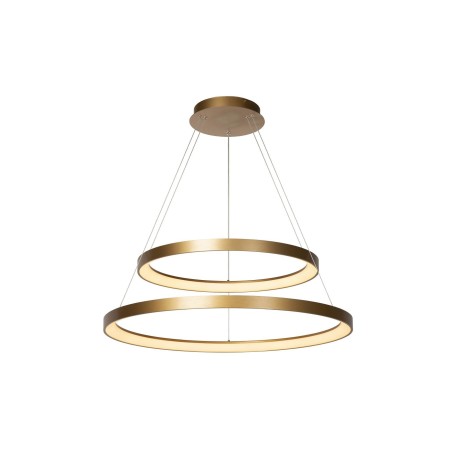 Lucide 46403/92/02 VIDAL - Lampa wisząca - 78 cm - Ściemniacz LED - 1x92W 2700K - Matowe złoto - Mosiądz | Premium