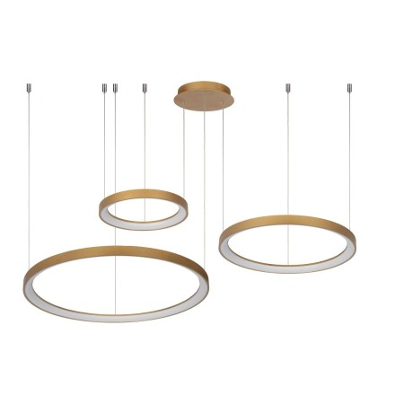 Lucide 46403/99/02 VIDAL - Lampa wisząca - 78 cm - Ściemniacz LED - 1x120W 2700K - Matowe złoto - Mosiądz | Premium