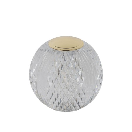 Lucide 13599/11/60 CINTRA - Lampa stołowa akumulatorowa - Akumulator - 11 cm - LED 3 StepDim - 1x2W 3000K - Przezroczysta