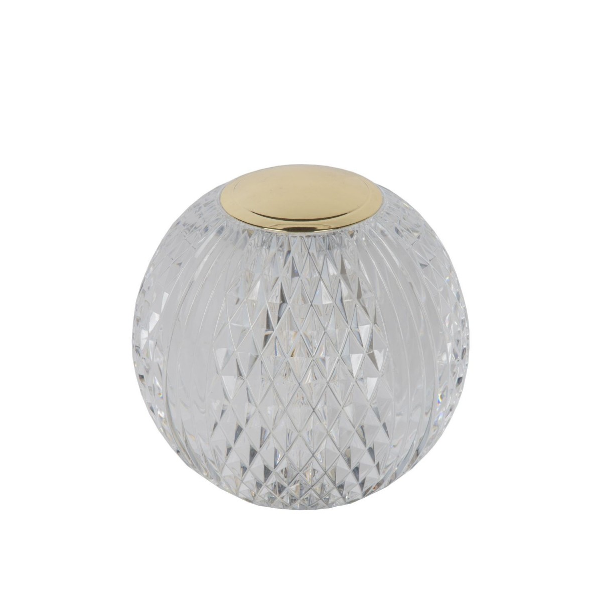 Lucide 13599/11/60 CINTRA - Lampa stołowa akumulatorowa - Akumulator - 11 cm - LED 3 StepDim - 1x2W 3000K - Przezroczysta