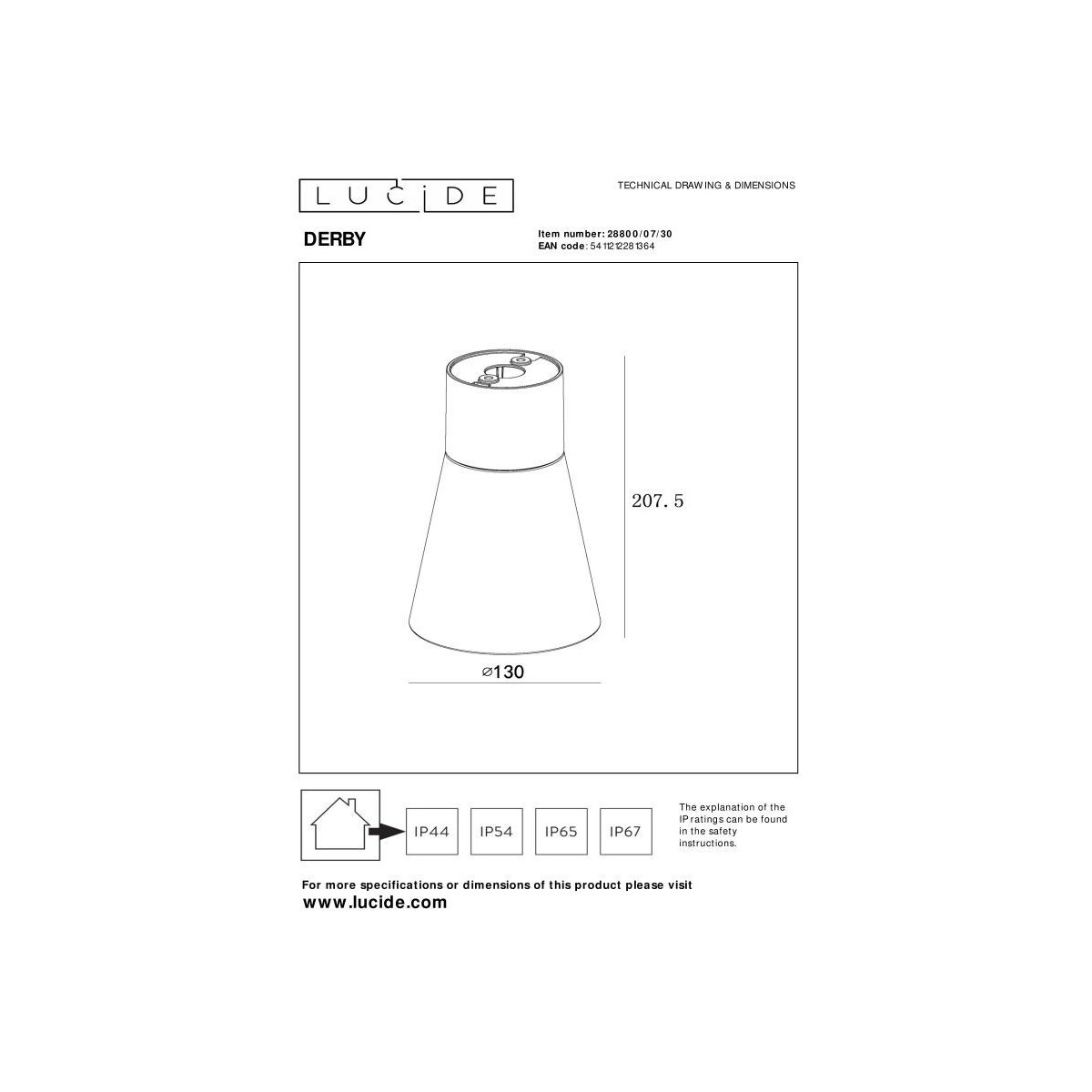 Lucide DERBY 28800/07/30