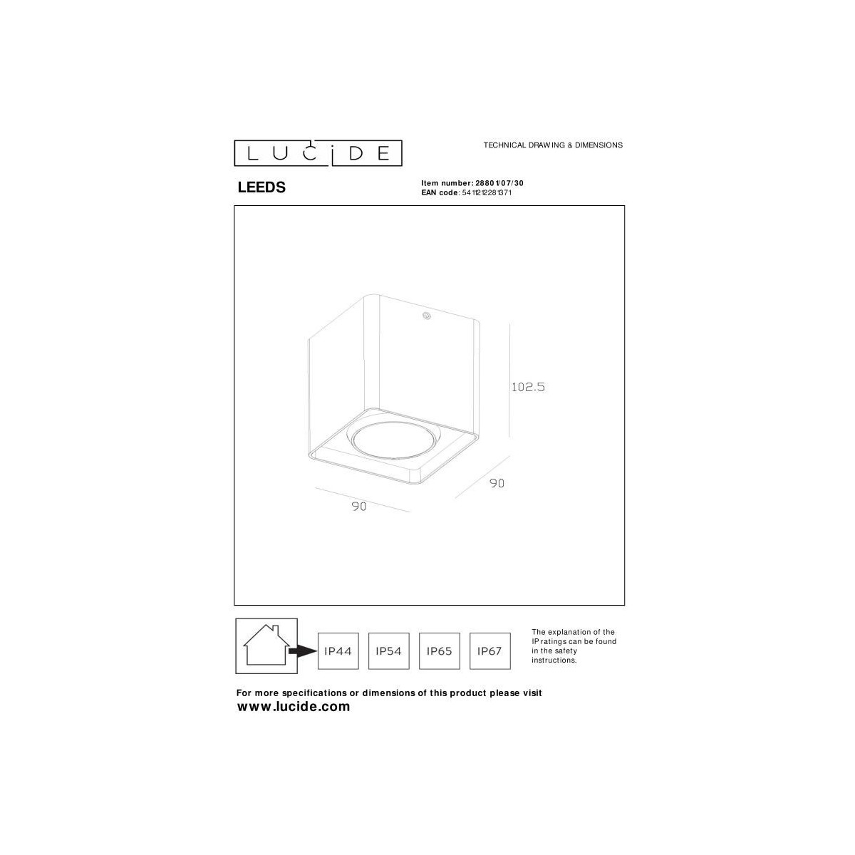 Lucide LEEDS 28801/07/30