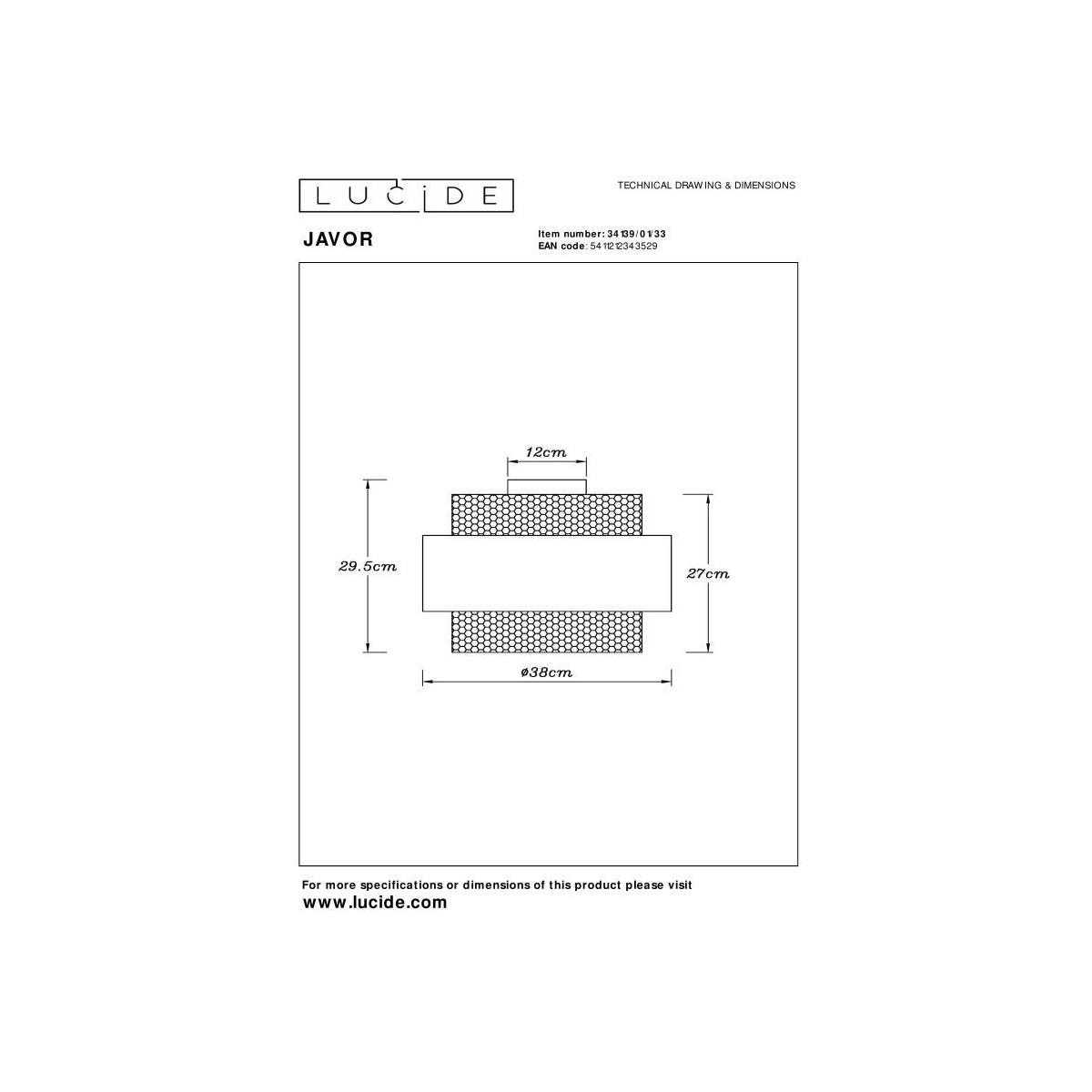 Lucide JAVOR 34139/01/33