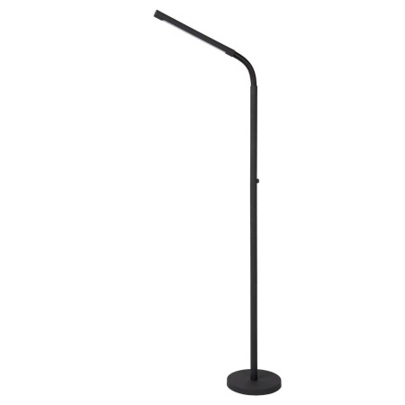 Lucide 36712/04/30 GILLY - Lampa podłogowa do czytania z akumulatorem - Akumulator - Ściemniacz LED - 1x6W 2700K - Czarny