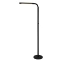 Lucide 36712/04/30 GILLY - Lampa podłogowa do czytania z akumulatorem - Akumulator - Ściemniacz LED - 1x6W 2700K - Czarny