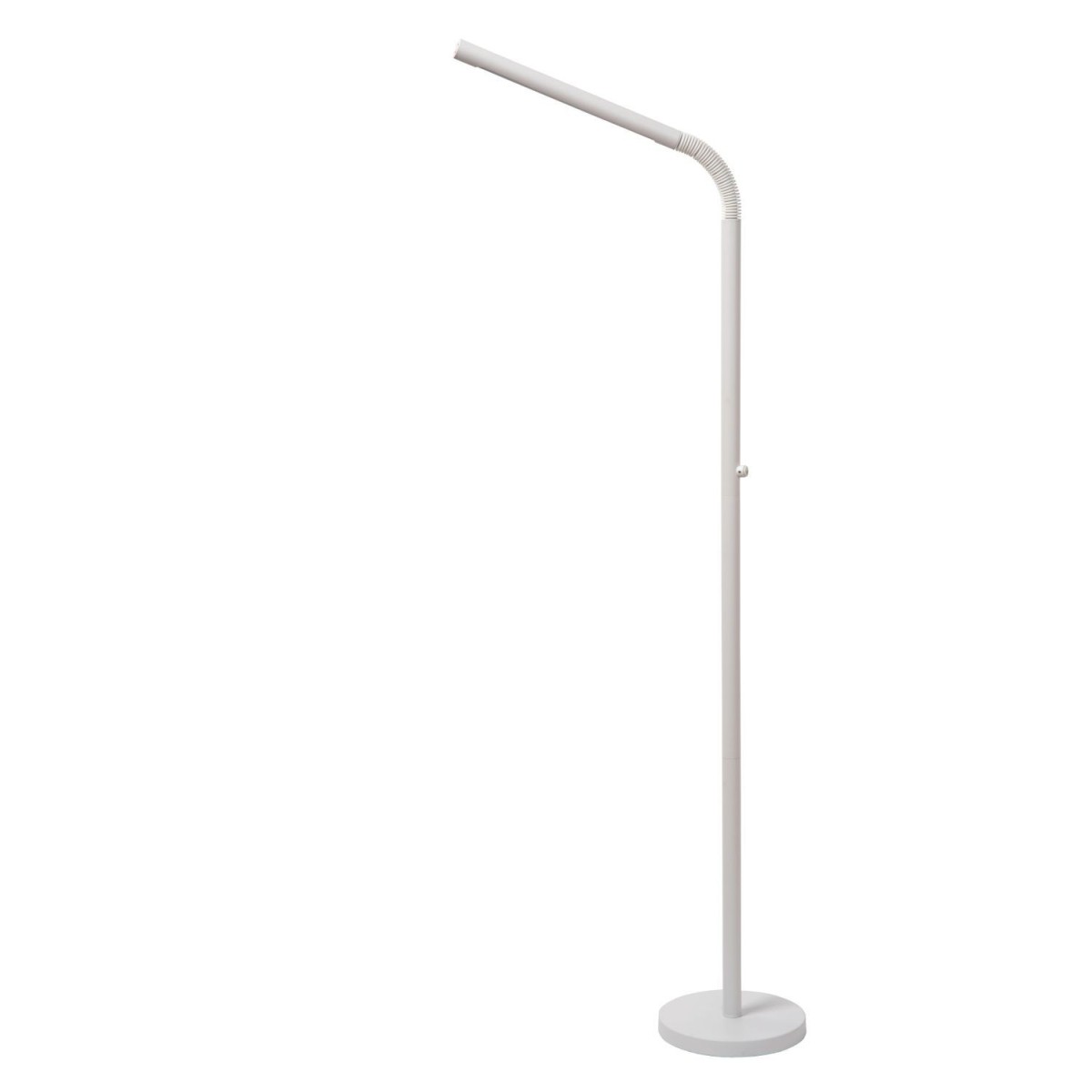 Lucide 36712/04/31 GILLY - Lampa podłogowa do czytania z akumulatorem - Akumulator - Ściemniacz LED - 1x6W 2700K - Biały
