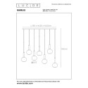 Lucide 45402/07/30 MARIUS - Lampa wisząca - 7xE27 - Czarny