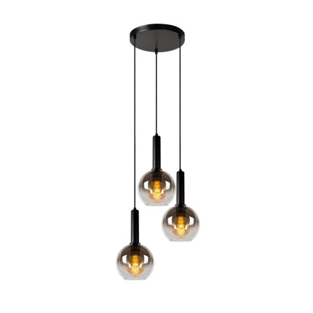 Lucide 45402/13/30 MARIUS - Lampa wisząca - 48.5 cm - 3xE27 - Czarny