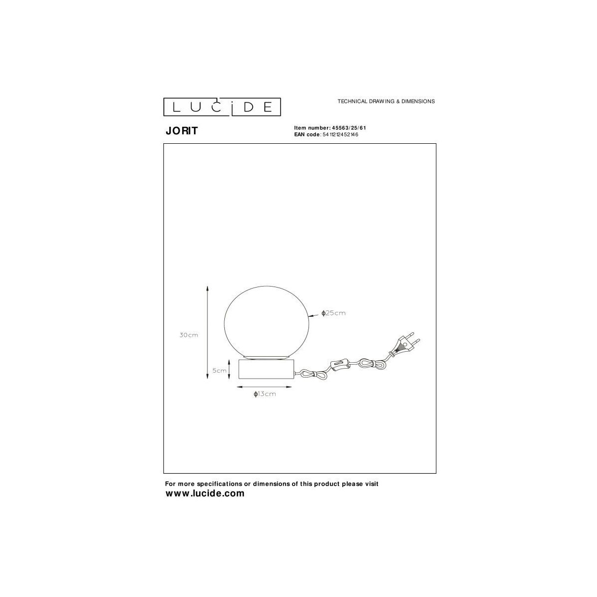 Lucide JORIT 45563/25/61