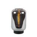 Lucide 45594/01/65 JOANET - Lampa stołowa - 22 cm - 1xE27 - Szary dymny