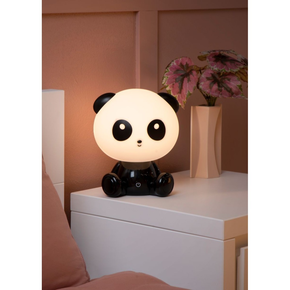 Lucide 71593/03/30 DODO PANDA - Lampa stołowa dziecięca - LED 3 StepDim - 1x3W 4000K - Czarna