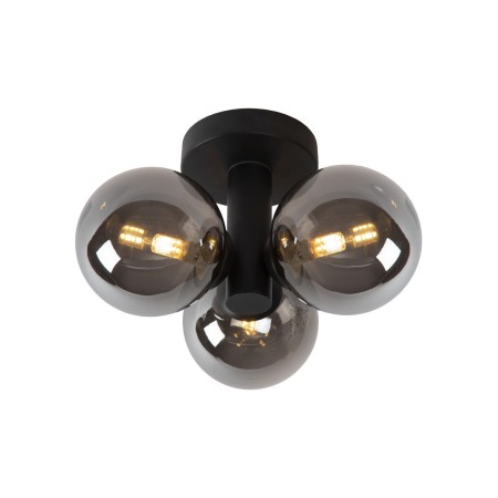 Lucide 74116/03/30 TRUDY - Lampa sufitowa łazienkowa wpuszczana - 28 cm - 3xG9 - IP44 - Czarna