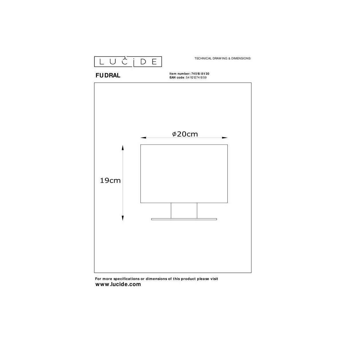 Lucide FUDRAL 74515/81/30