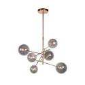 Lucide 46417/06/10 ALARA - Lampa wisząca - 72 cm - LED - G4 - 6x1.5W 2700K - Złota