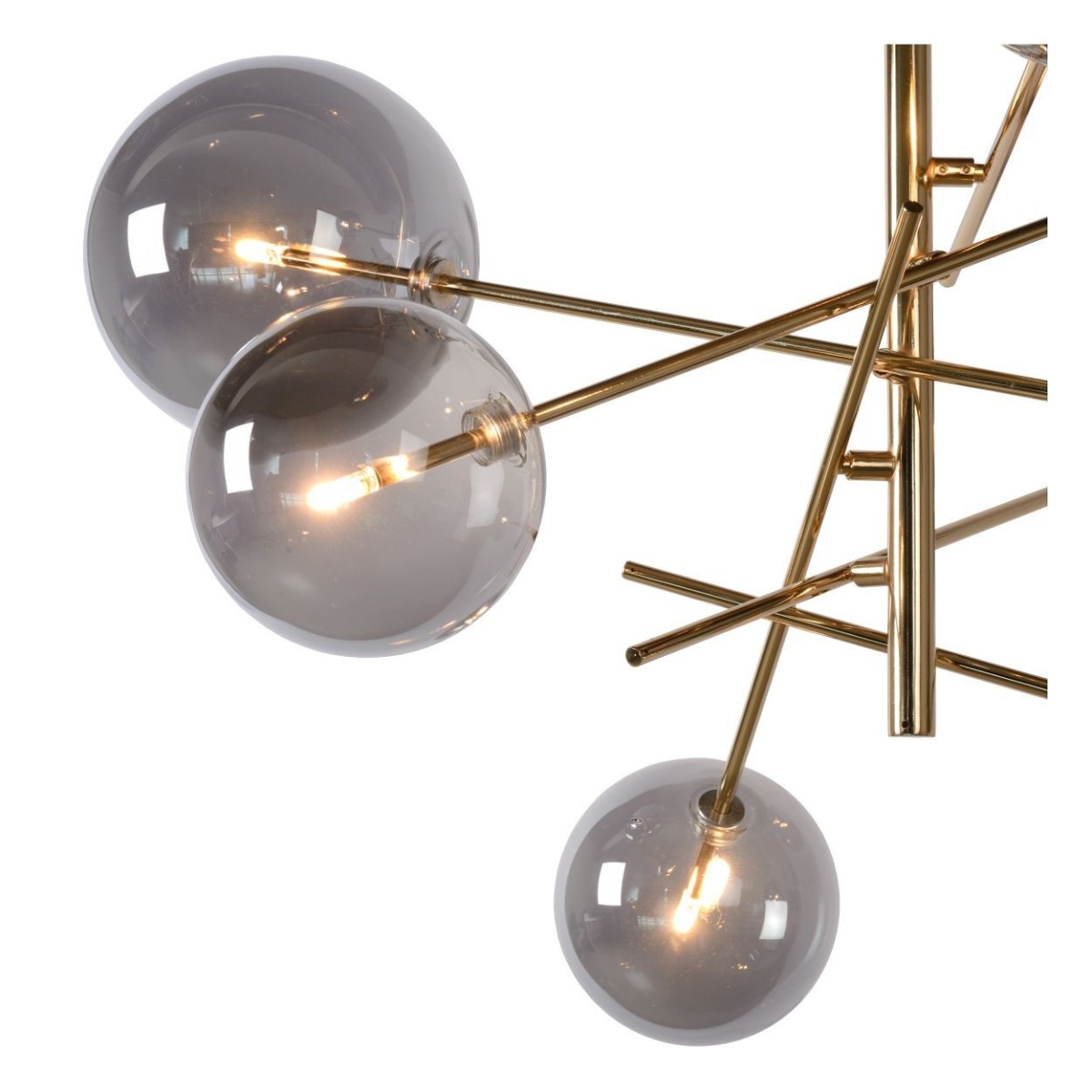 Lucide 46417/06/10 ALARA - Lampa wisząca - 72 cm - LED - G4 - 6x1.5W 2700K - Złota