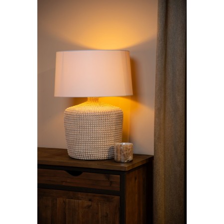 Lucide 10552/81/73 AMBALA - Lampa stołowa - 45 cm - 1xE27 - Naturalna | Premium