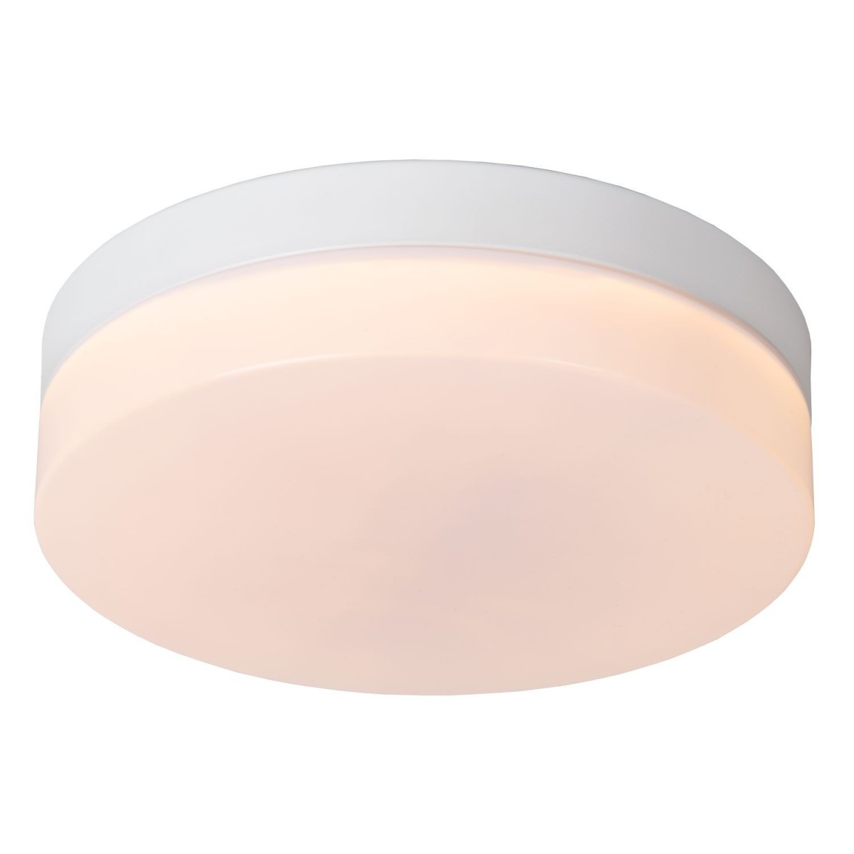 Lucide 79111/24/31 BISKIT - Lampa sufitowa łazienkowa wpuszczana - 23 cm - LED - 1x12W 2700K - IP44 - Czujnik ruchu - Biała