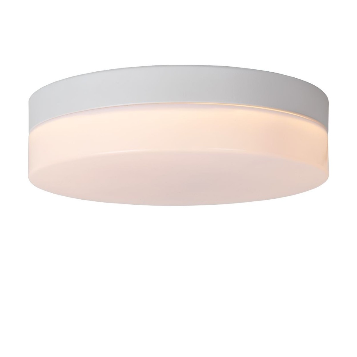 Lucide 79111/24/31 BISKIT - Lampa sufitowa łazienkowa wpuszczana - 23 cm - LED - 1x12W 2700K - IP44 - Czujnik ruchu - Biała