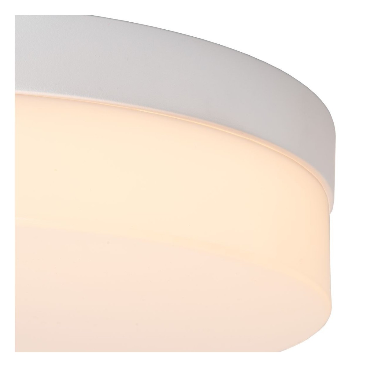 Lucide 79111/24/31 BISKIT - Lampa sufitowa łazienkowa wpuszczana - 23 cm - LED - 1x12W 2700K - IP44 - Czujnik ruchu - Biała