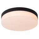 Lucide 79111/30/30 BISKIT - Lampa sufitowa łazienkowa wpuszczana - 28 cm - LED - 1x18W 2700K - IP44 - Czujnik ruchu - Czarny