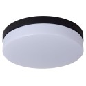Lucide 79111/30/30 BISKIT - Lampa sufitowa łazienkowa wpuszczana - 28 cm - LED - 1x18W 2700K - IP44 - Czujnik ruchu - Czarny