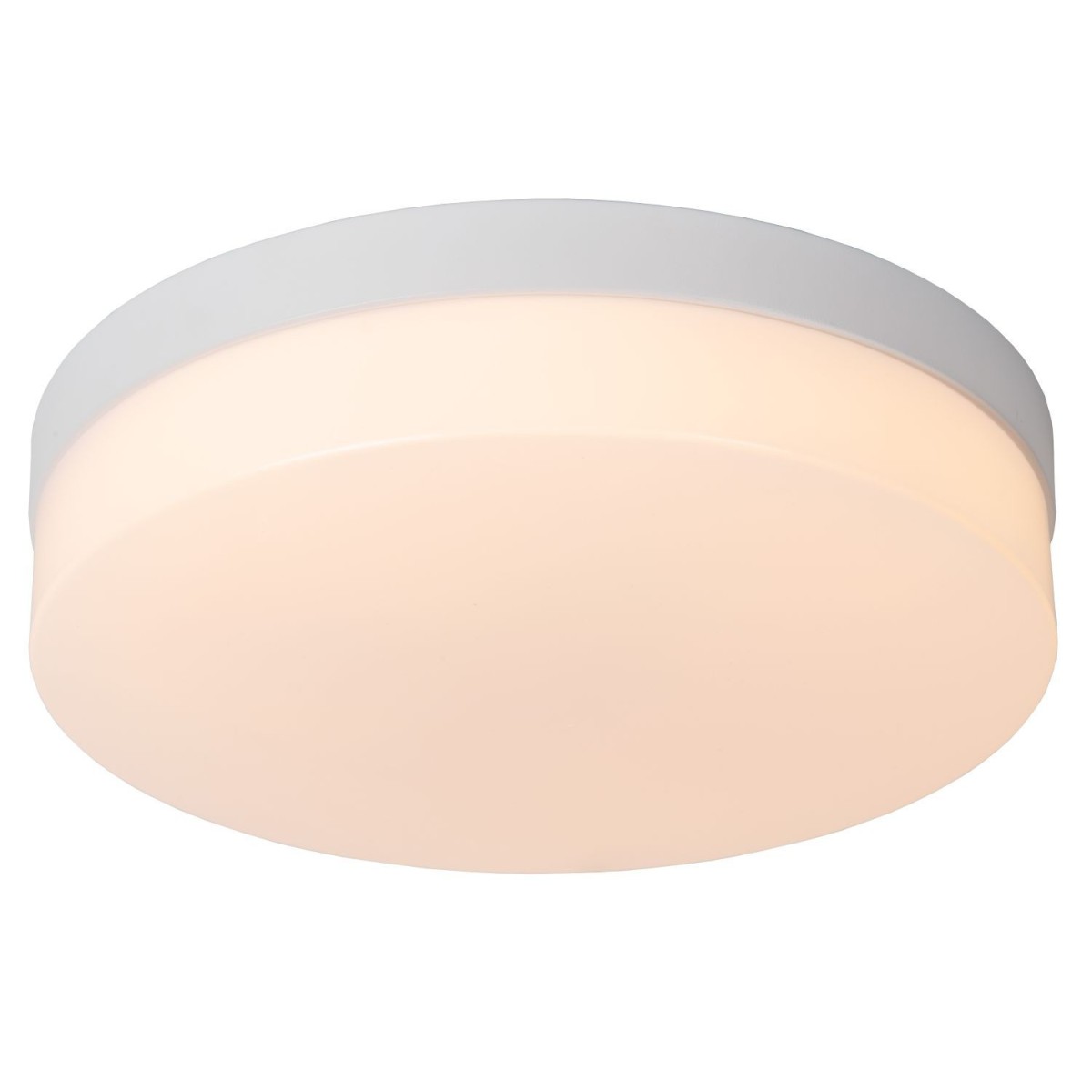 Lucide 79111/30/31 BISKIT - Lampa sufitowa łazienkowa wpuszczana - 28 cm - LED - 1x18W 2700K - IP44 - Czujnik ruchu - Biała