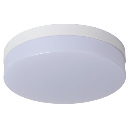 Lucide 79111/30/31 BISKIT - Lampa sufitowa łazienkowa wpuszczana - 28 cm - LED - 1x18W 2700K - IP44 - Czujnik ruchu - Biała