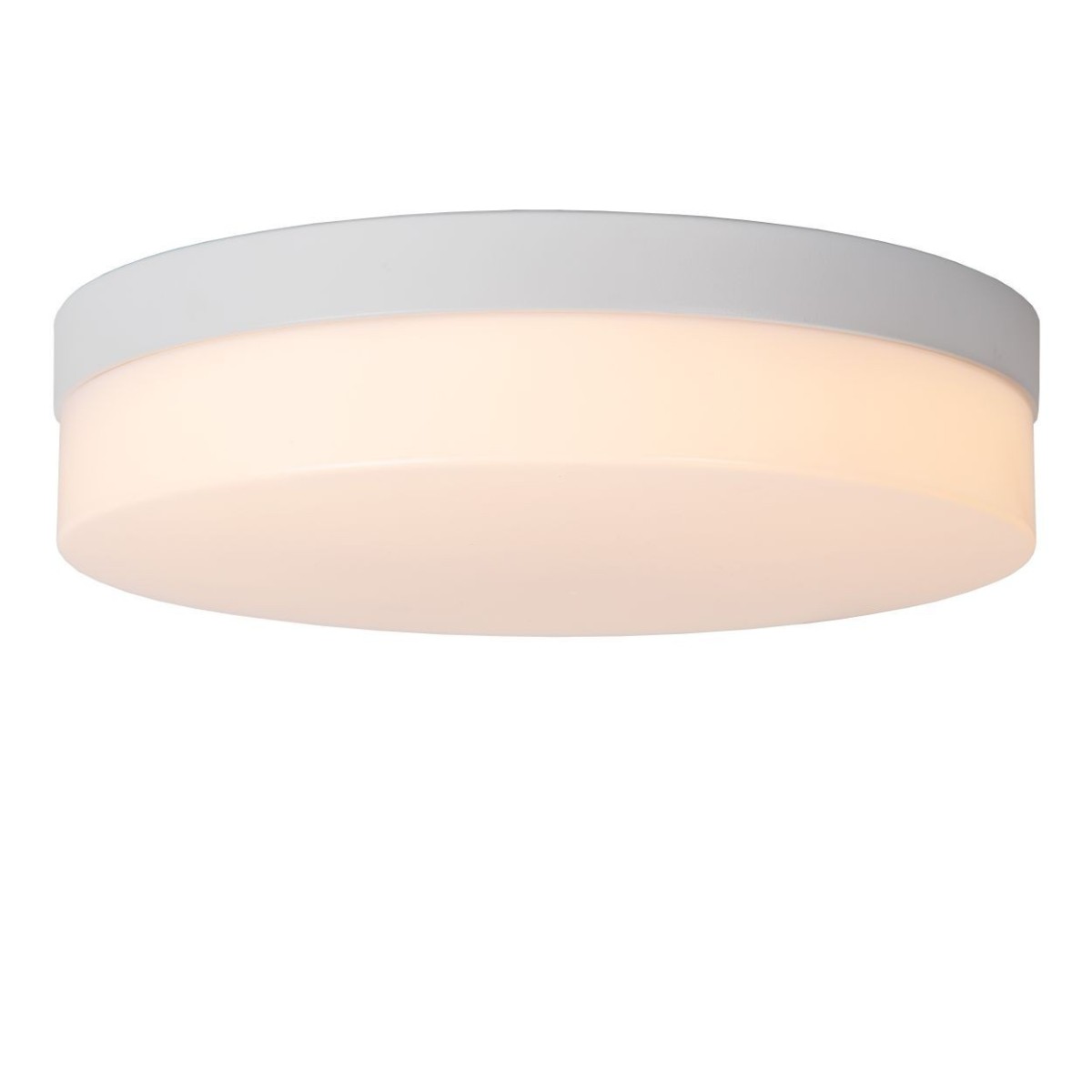 Lucide 79111/30/31 BISKIT - Lampa sufitowa łazienkowa wpuszczana - 28 cm - LED - 1x18W 2700K - IP44 - Czujnik ruchu - Biała