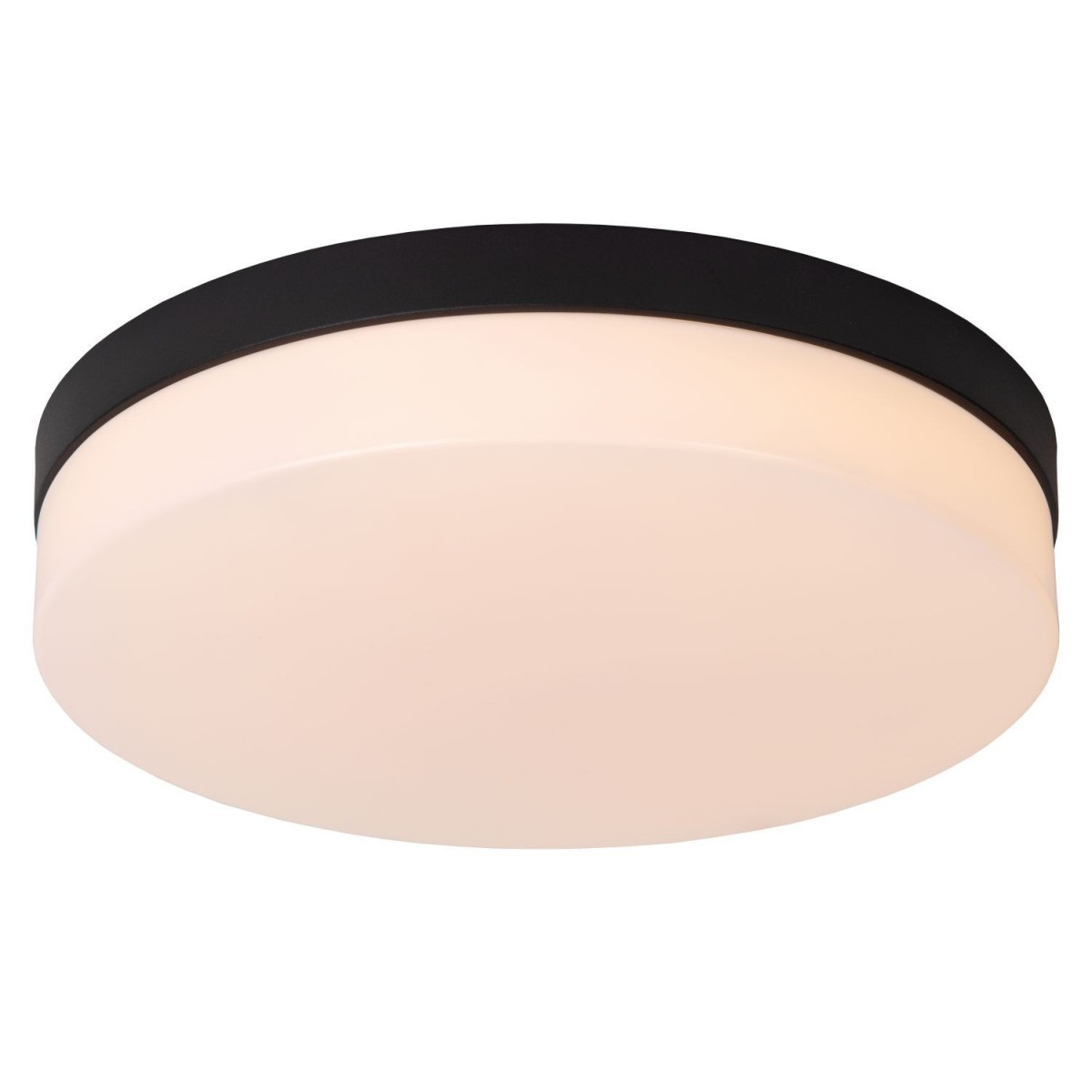 Lucide 79111/36/30 BISKIT - Lampa sufitowa łazienkowa wpuszczana - 34.5 cm - LED - 1x24W 2700K - IP44 - Czujnik ruchu - Czarn…