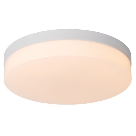 Lucide 79111/36/31 BISKIT - Lampa sufitowa łazienkowa wpuszczana - 34.5 cm - LED - 1x24W 2700K - IP44 - Czujnik ruchu - Biała