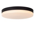 Lucide 79111/40/30 BISKIT - Lampa sufitowa łazienkowa wpuszczana - 40 cm - LED - 1x36W 2700K - IP44 - Czujnik ruchu - Czarny