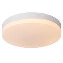Lucide 79111/40/31 BISKIT - Lampa sufitowa łazienkowa wpuszczana - 40 cm - LED - 1x36W 2700K - IP44 - Czujnik ruchu - Biała