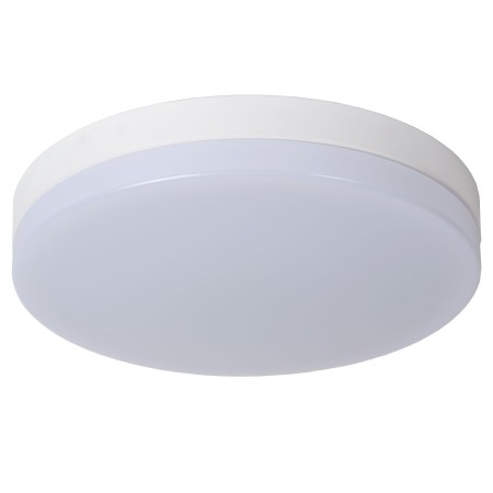 Lucide 79111/40/31 BISKIT - Lampa sufitowa łazienkowa wpuszczana - 40 cm - LED - 1x36W 2700K - IP44 - Czujnik ruchu - Biała