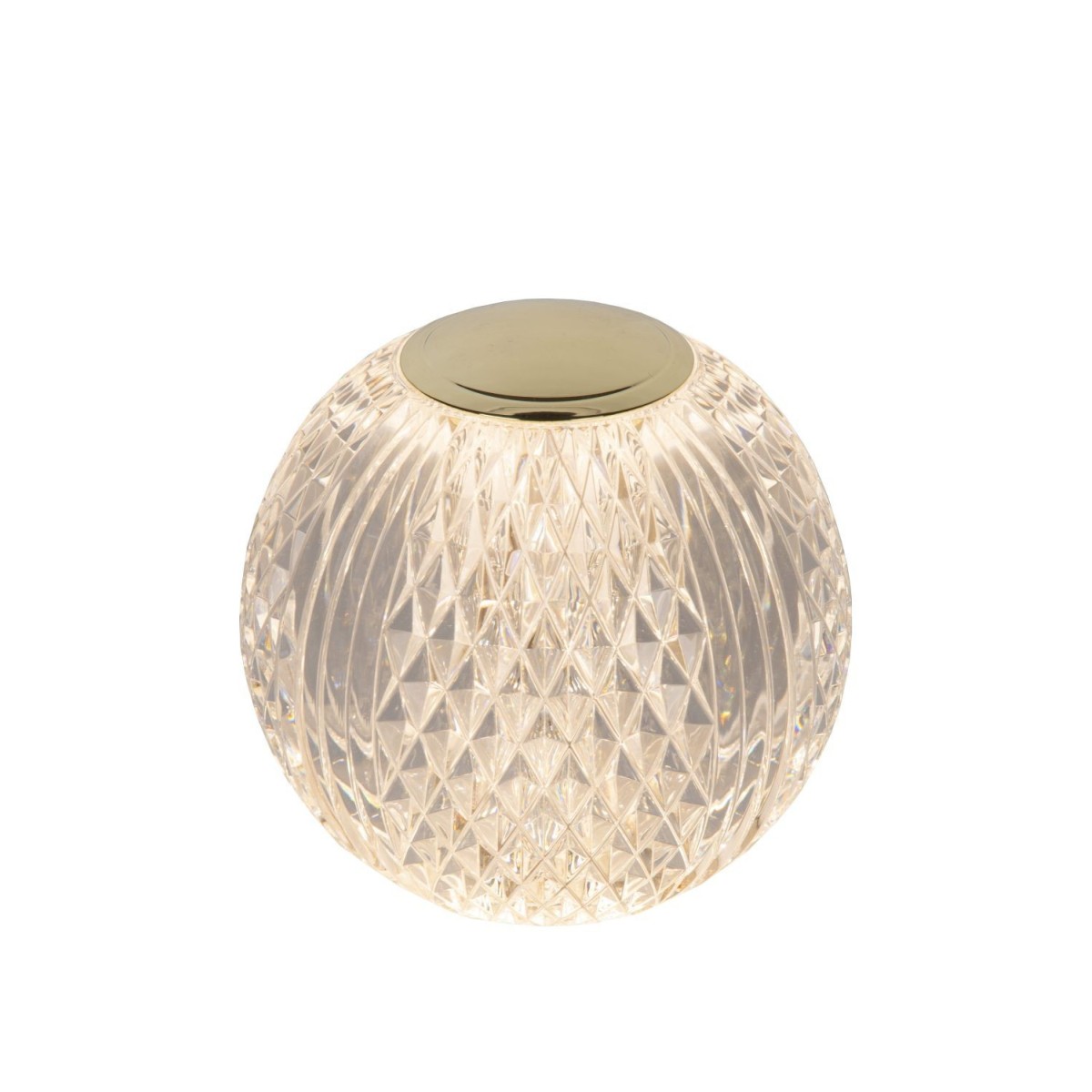 Lucide 13599/02/60 CINTRA - Lampa stołowa akumulatorowa - Akumulator - 11 cm - LED 3 StepDim - 1x2W 2700K - Przezroczysta