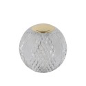 Lucide 13599/02/60 CINTRA - Lampa stołowa akumulatorowa - Akumulator - 11 cm - LED 3 StepDim - 1x2W 2700K - Przezroczysta