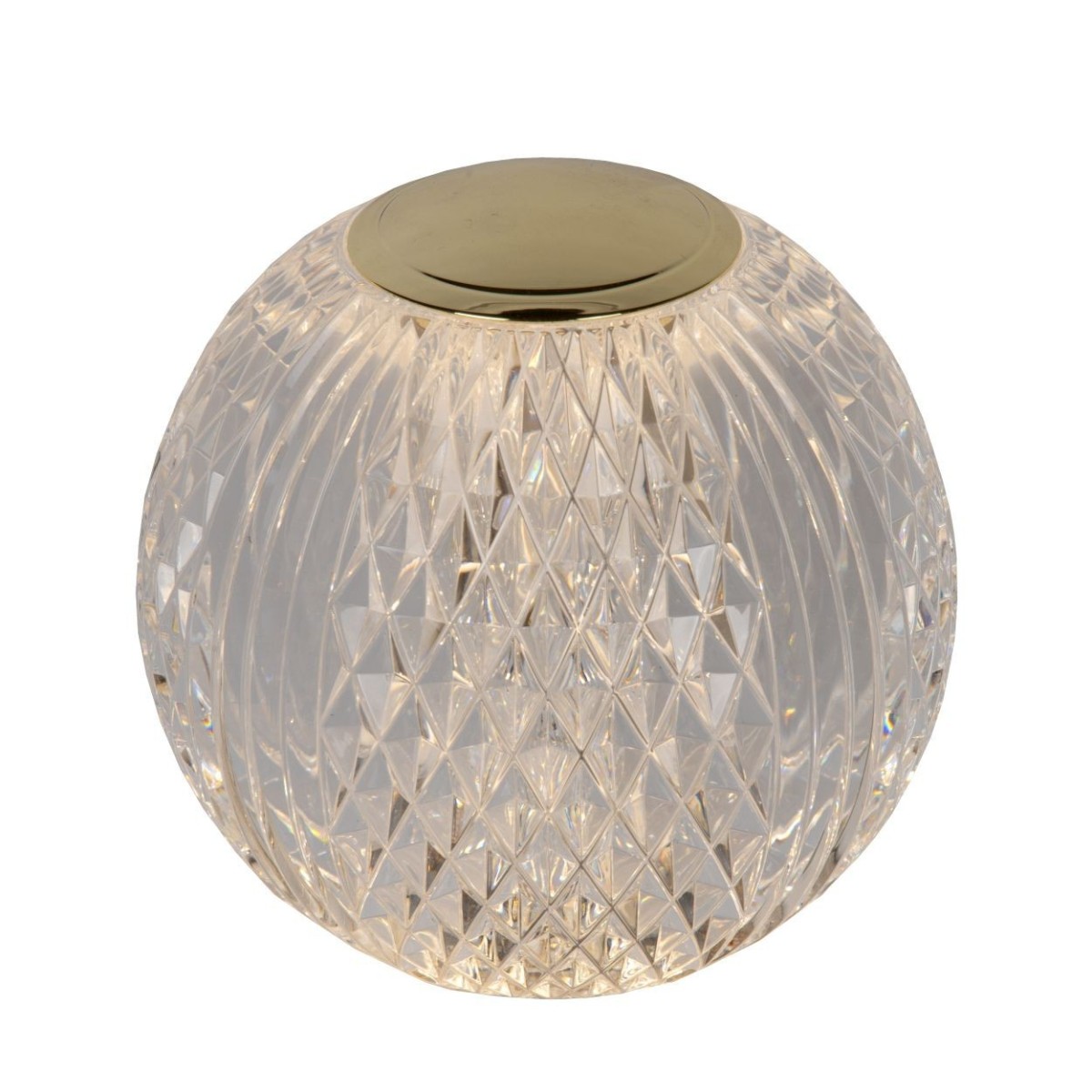 Lucide 13599/02/60 CINTRA - Lampa stołowa akumulatorowa - Akumulator - 11 cm - LED 3 StepDim - 1x2W 2700K - Przezroczysta
