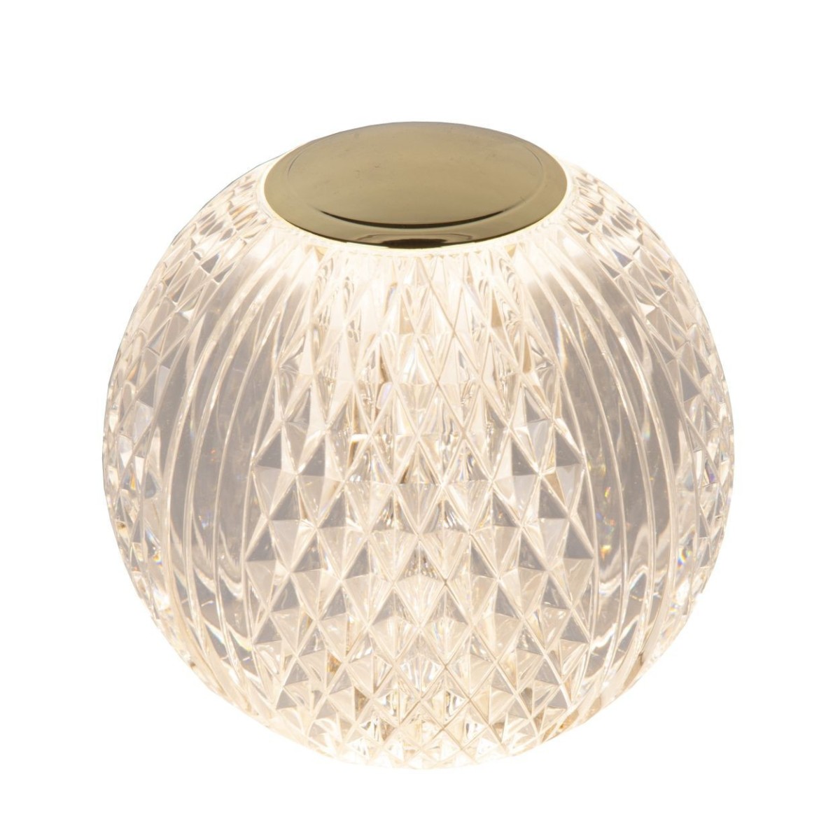 Lucide 13599/02/60 CINTRA - Lampa stołowa akumulatorowa - Akumulator - 11 cm - LED 3 StepDim - 1x2W 2700K - Przezroczysta