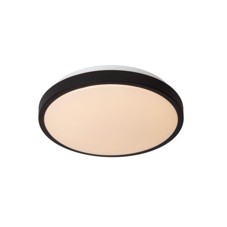 Lucide 79110/30/30 DASHER - Lampa sufitowa łazienkowa wpuszczana - 29.3 cm - LED - 1x12W 2700K - IP44 - Czujnik ruchu - Czarn…