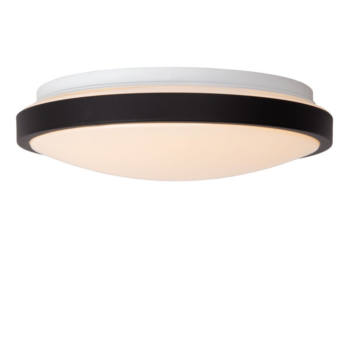 Lucide 79110/30/30 DASHER - Lampa sufitowa łazienkowa wpuszczana - 29.3 cm - LED - 1x12W 2700K - IP44 - Czujnik ruchu - Czarn…