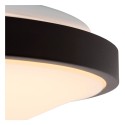 Lucide 79110/30/30 DASHER - Lampa sufitowa łazienkowa wpuszczana - 29.3 cm - LED - 1x12W 2700K - IP44 - Czujnik ruchu - Czarn…
