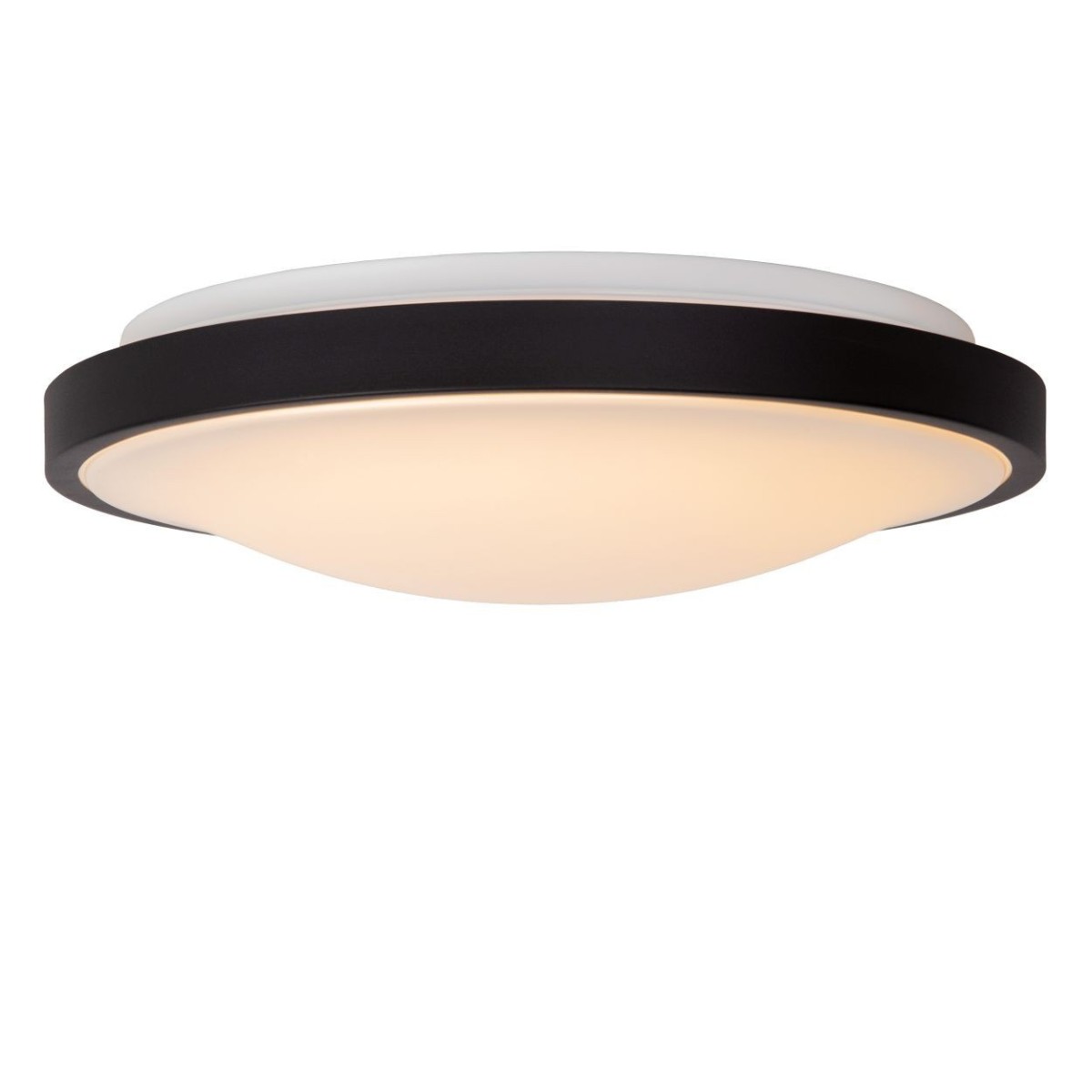 Lucide 79110/40/30 DASHER - Lampa sufitowa łazienkowa wpuszczana - 41 cm - LED - 1x24W 2700K - IP44 - Czujnik ruchu - Czarny