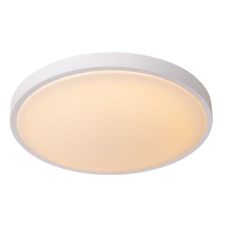 Lucide 79110/40/31 DASHER - Lampa sufitowa łazienkowa wpuszczana - 41 cm - LED - 1x24W 2700K - IP44 - Czujnik ruchu - Biała