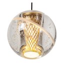 Lucide 13497/16/02 DILENKO - Lampa wisząca - LED ściemnialna - 5x3.5W 2700K - matowe złoto - mosiądz